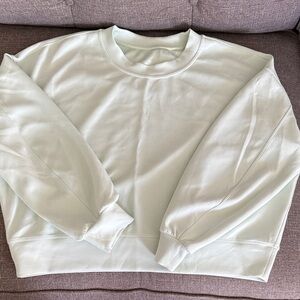 lululemon athletica Light Green Crew Neck Sweater